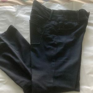 Medium Petite boot cut jeans; 29 1/2 long; low waist-slightly below b-button